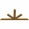 Ekena Millwork Saratoga Rough Sawn Timber Gable Bracket, Western Red Cedar, 84"W x 42"H x 2"D x 6"F, 12/12 Pitch GBW084X42X0206SAR00RWR - alternate 3